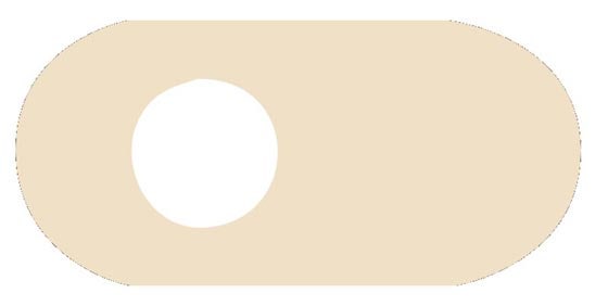 Oval Adhesive Moleskin Pad With Off-Centered Hole | Surgical Supply Service