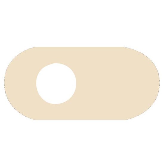 Molepad Oval Adhesive Moleskin Pad With Off-Centered Hole | Surgical Supply Service