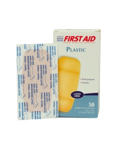 Masune Latex Free Extra-Large Plastic Bandages - 50 Box
